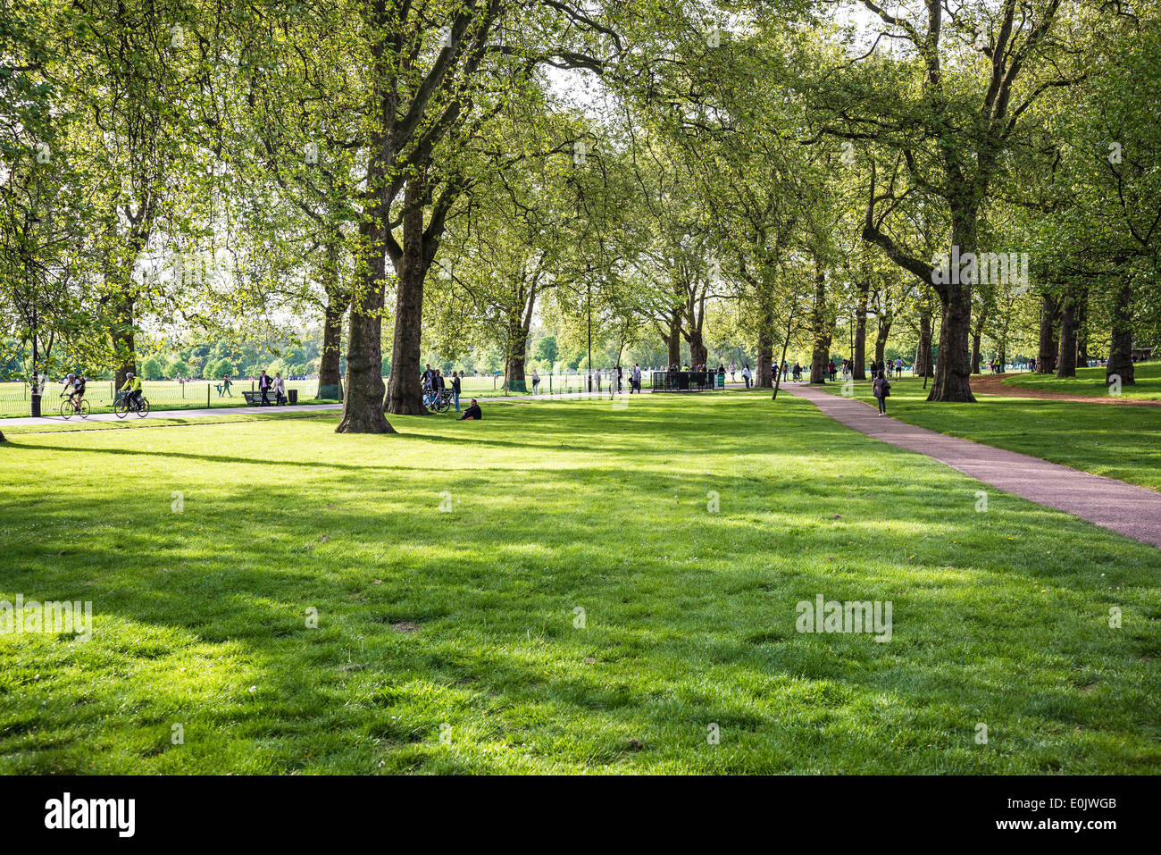 Hyde Park, Londres, Reino Unido. Foto de stock