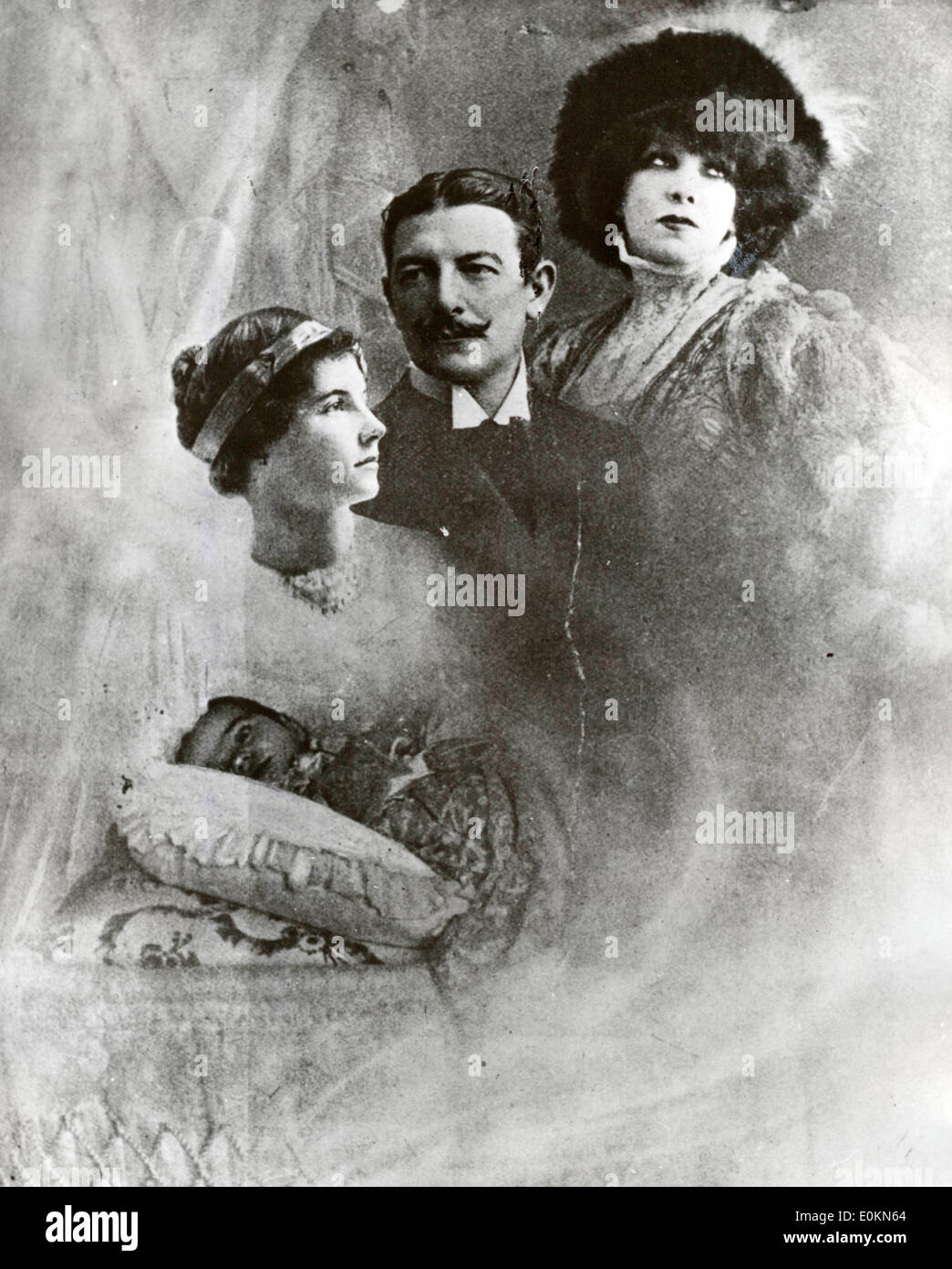 Póster de teatro con la actriz francesa Sarah Bernhardt Foto de stock