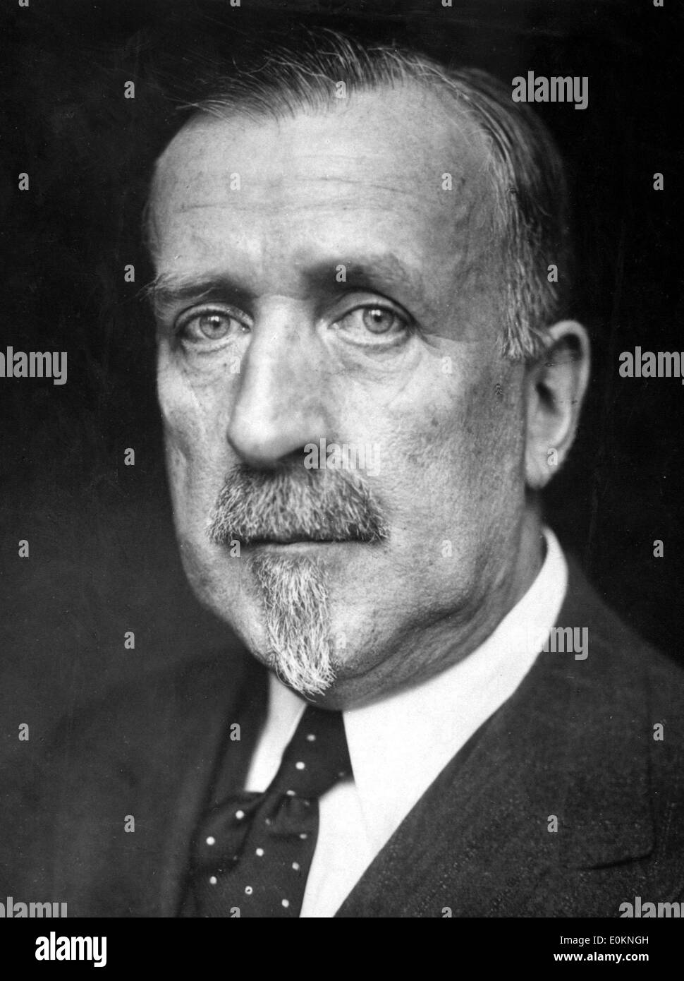 Retrato del novelista alemán Heinrich Mann Foto de stock