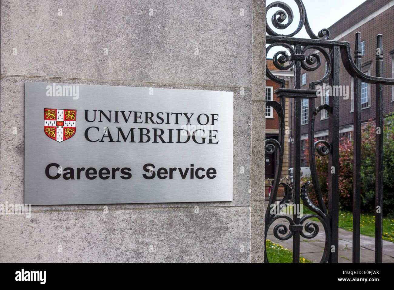 Servicio de Carreras Profesionales de la Universidad de Cambridge Foto de stock