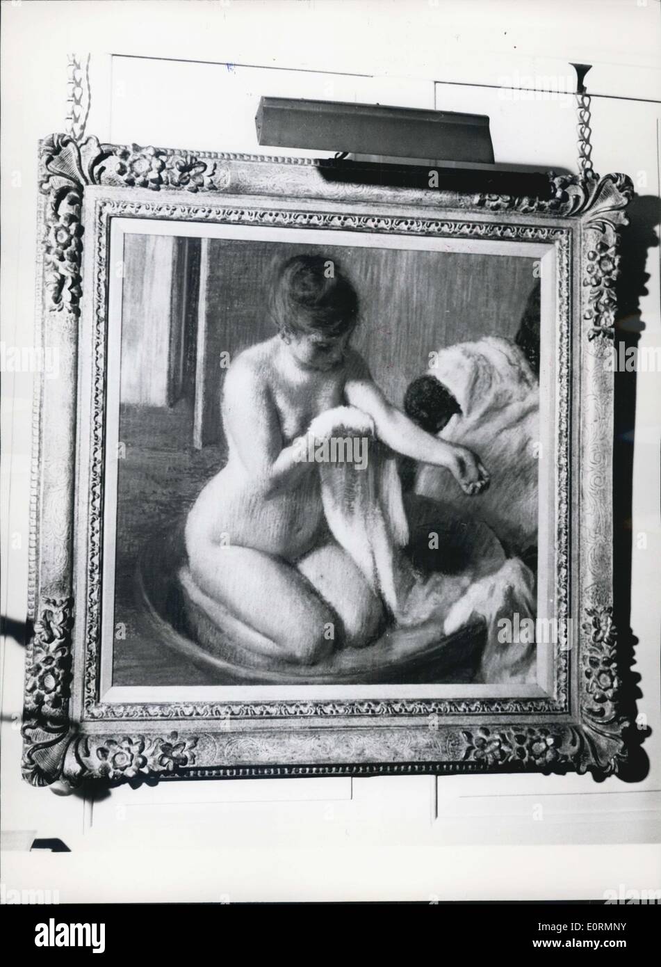 Enero 01, 1960 - ''Femme au bañera'' un trabajo pastel de Degas. (Fecha exacta desconocida) Foto de stock