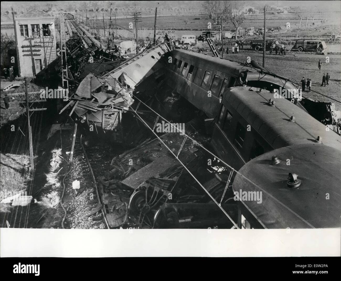 Enero 01, 1961 accidente ferroviario cerca de Barcelona 25 muertos