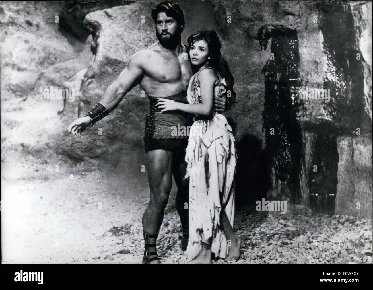 Diciembre 12, 1961 - ''Hércules conquista Atlantis'': Bajo este título, la medida más monumental película del héroe griego fue leyenda Foto de stock