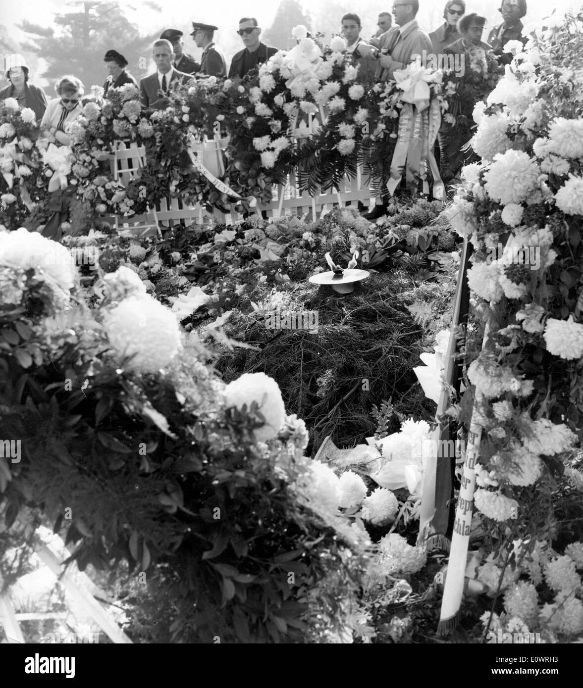 El Presidente John F. Kennedy's grave Foto de stock