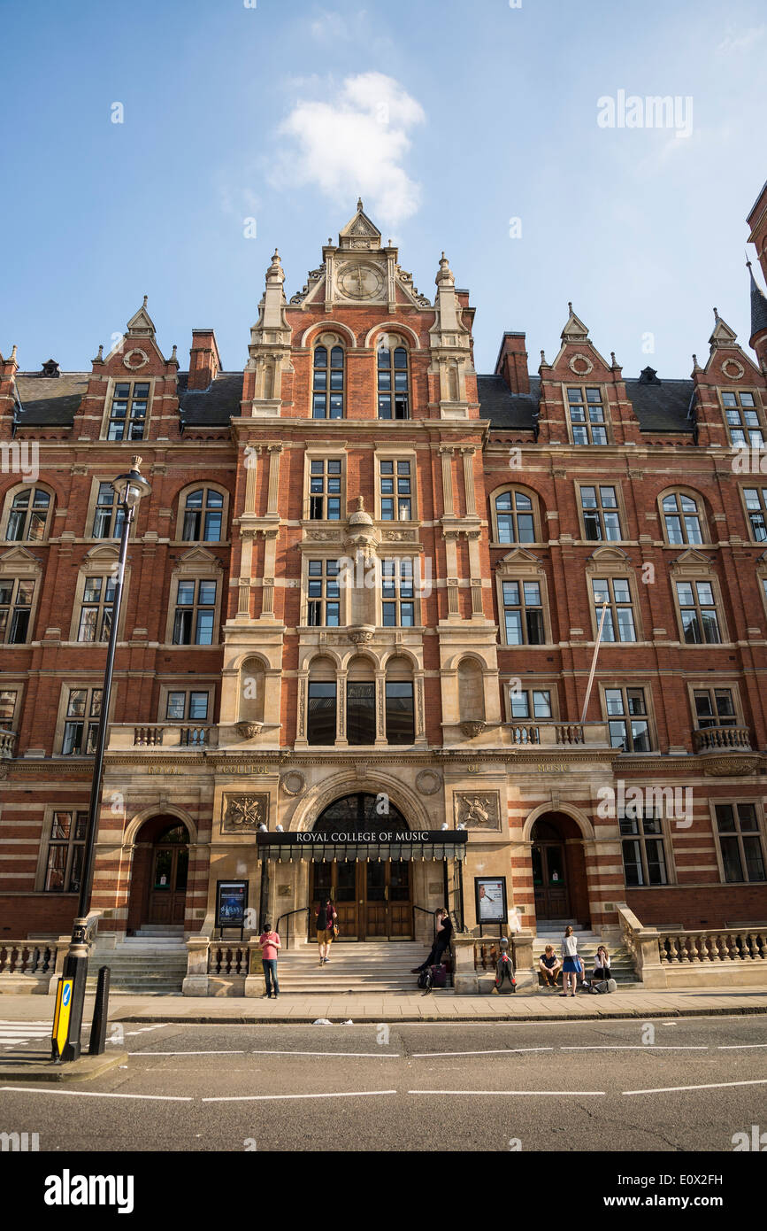 Royal College of Music, Londres, Reino Unido. Foto de stock