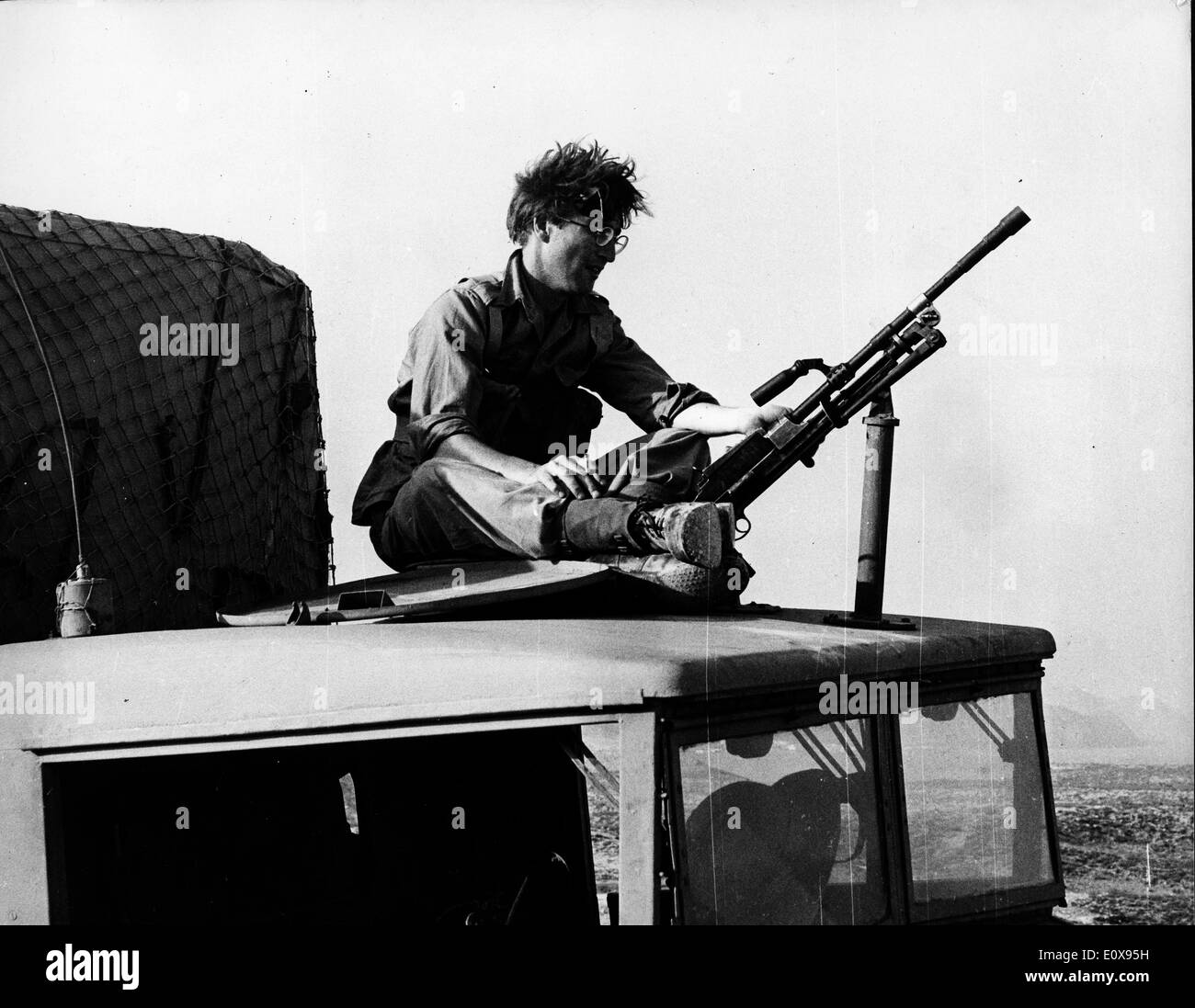 Beatle John Lennon actuando en la película "Cómo gané la guerra' Foto de stock