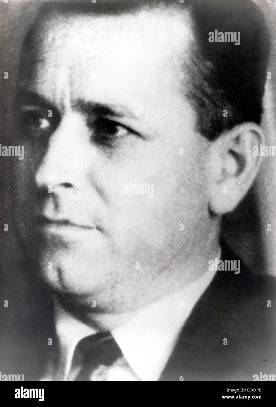Primer plano del hombre que asesinó a MLK Jr. James Earl Ray Foto de stock