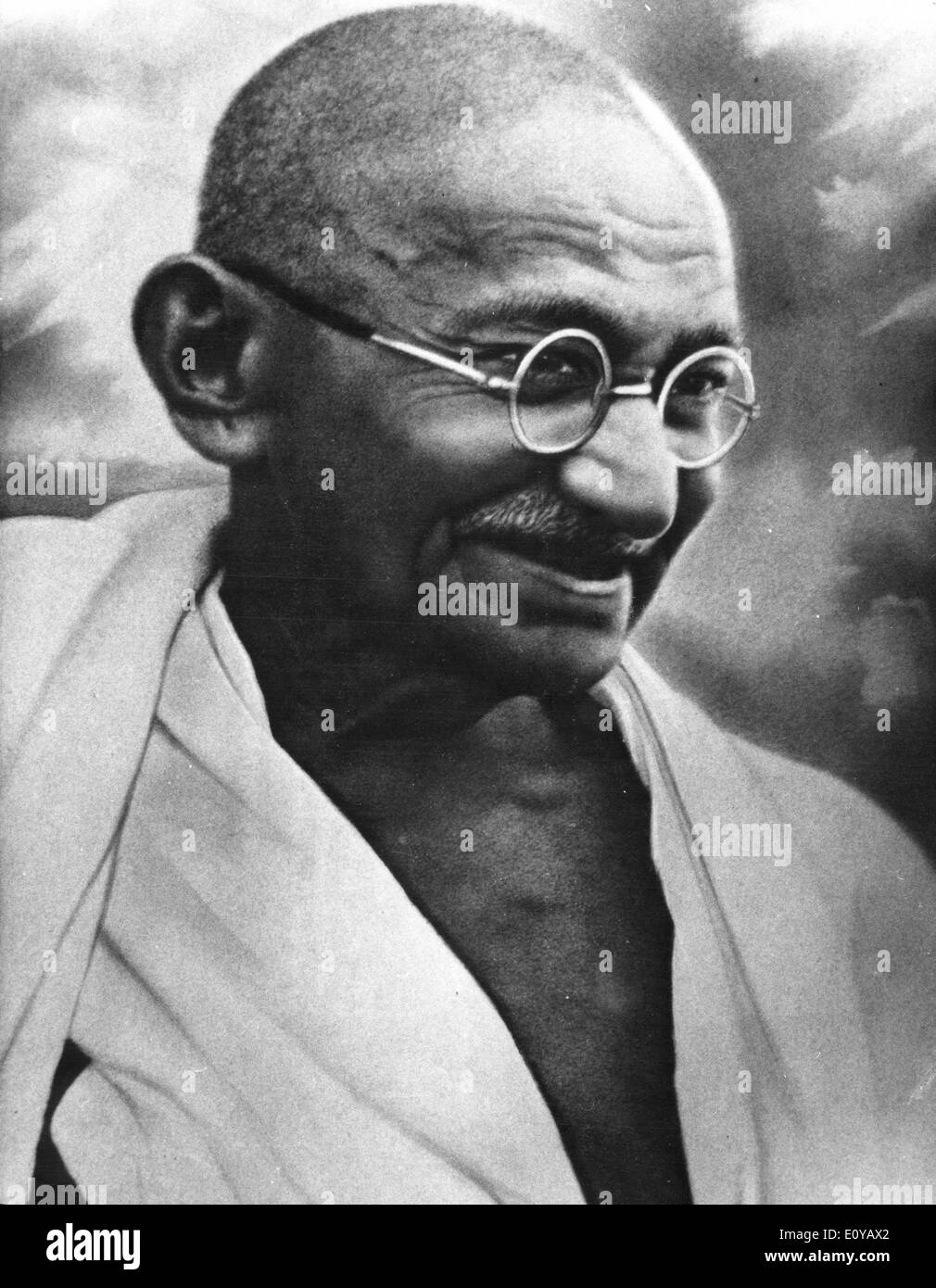 Líder espiritual y político Mahatma Gandhi Foto de stock