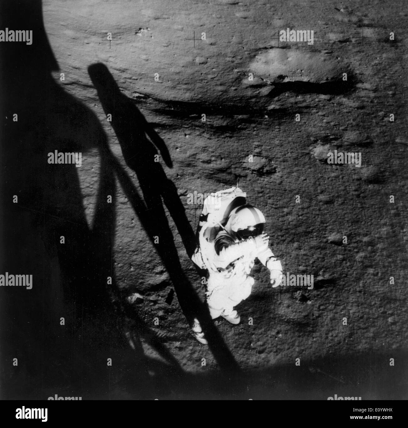 El Apolo 14 Alan Shephard en la luna Foto de stock