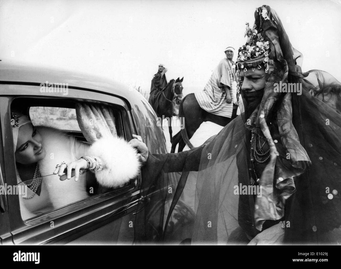 Actores Marcello Mastroianni y Pamela Tiffin co-estrella Foto de stock