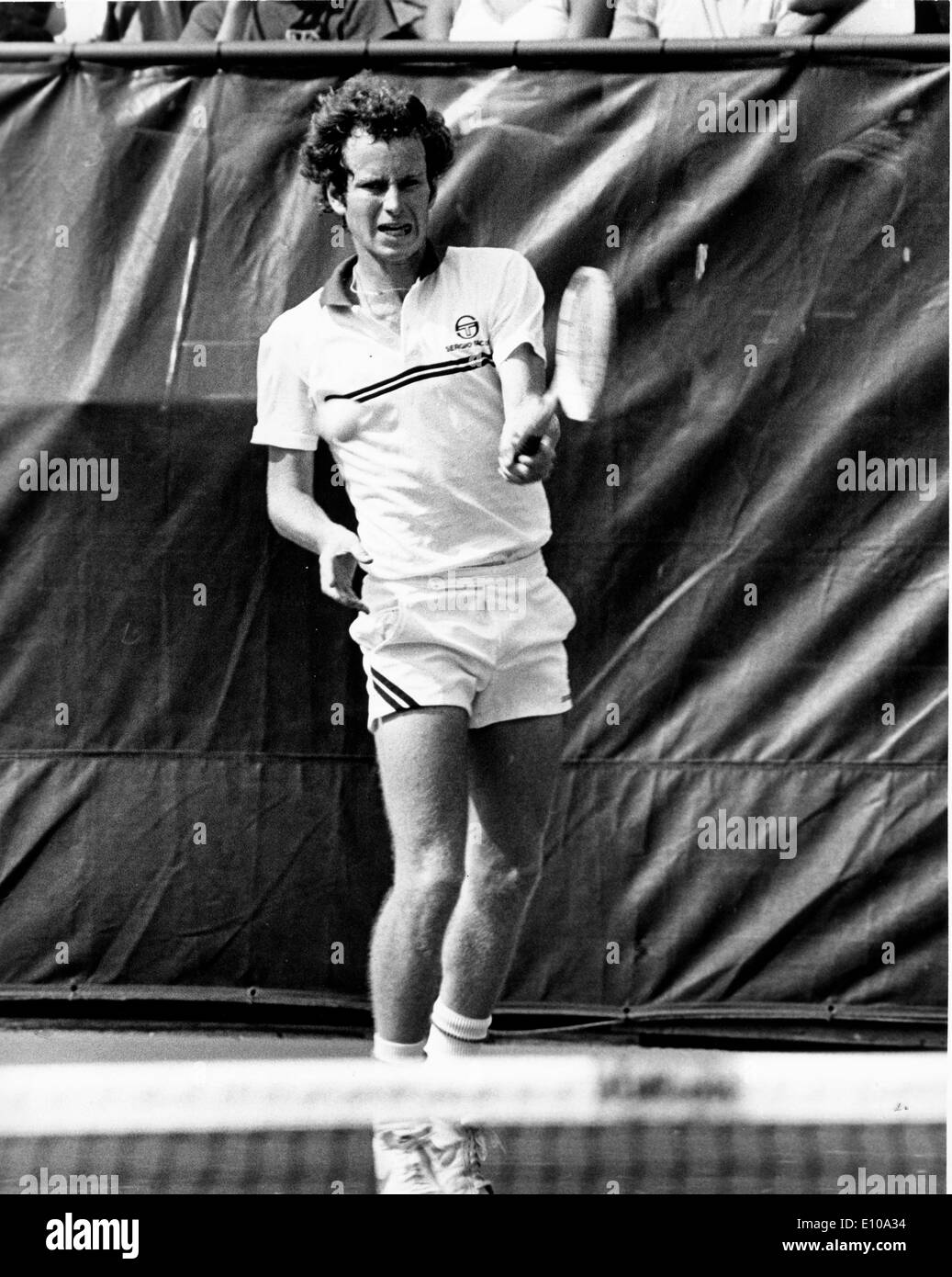 John McEnroe compite en el Abierto de EE.UU. Foto de stock