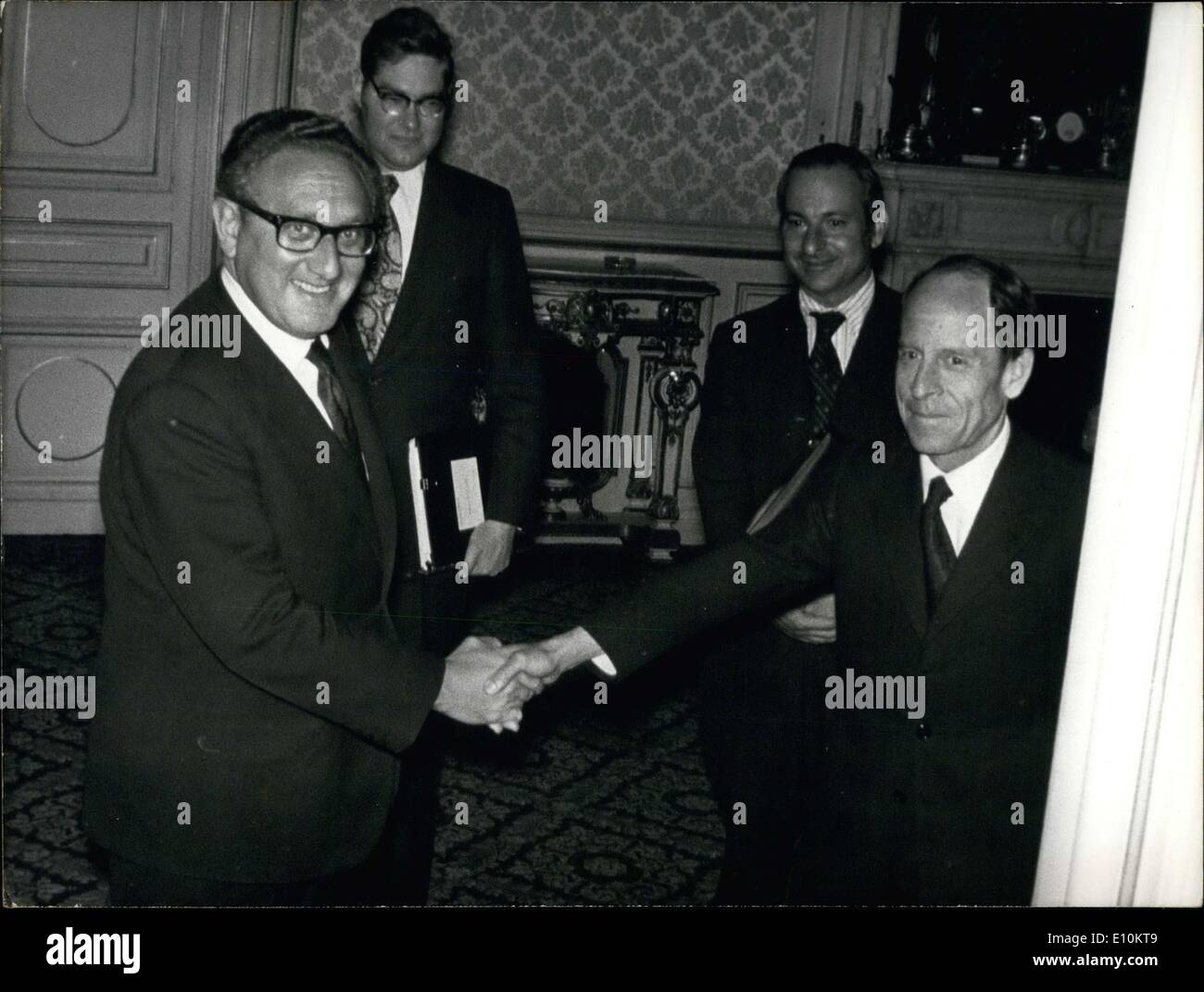 Mayo 18, 1973 - El Ministro Francés de Relaciones Exteriores Foto de stock