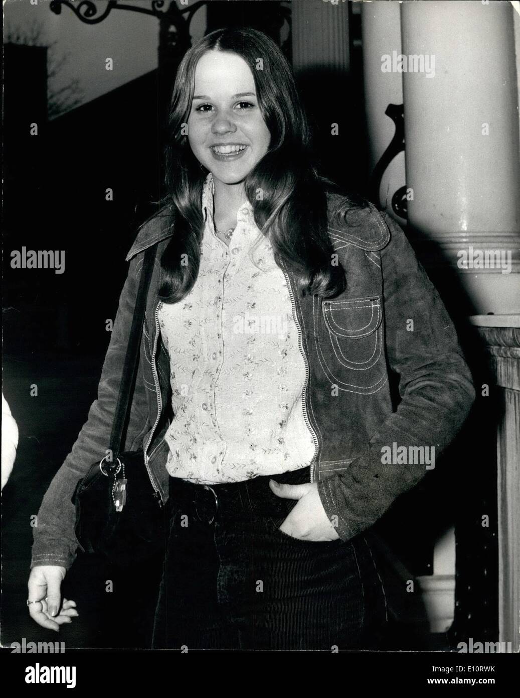 Marzo 03, 1974 - La estrella joven de la película ''El Exorcista'' llega a  Londres: La joven actriz protagonista de la película ''El Exorcista''  quince años llegó a Linda Blair en Londres