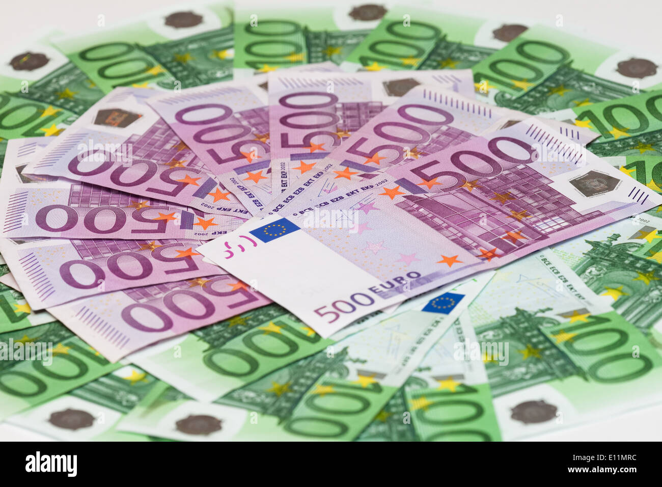 Euro Geldscheine - Billetes Foto de stock
