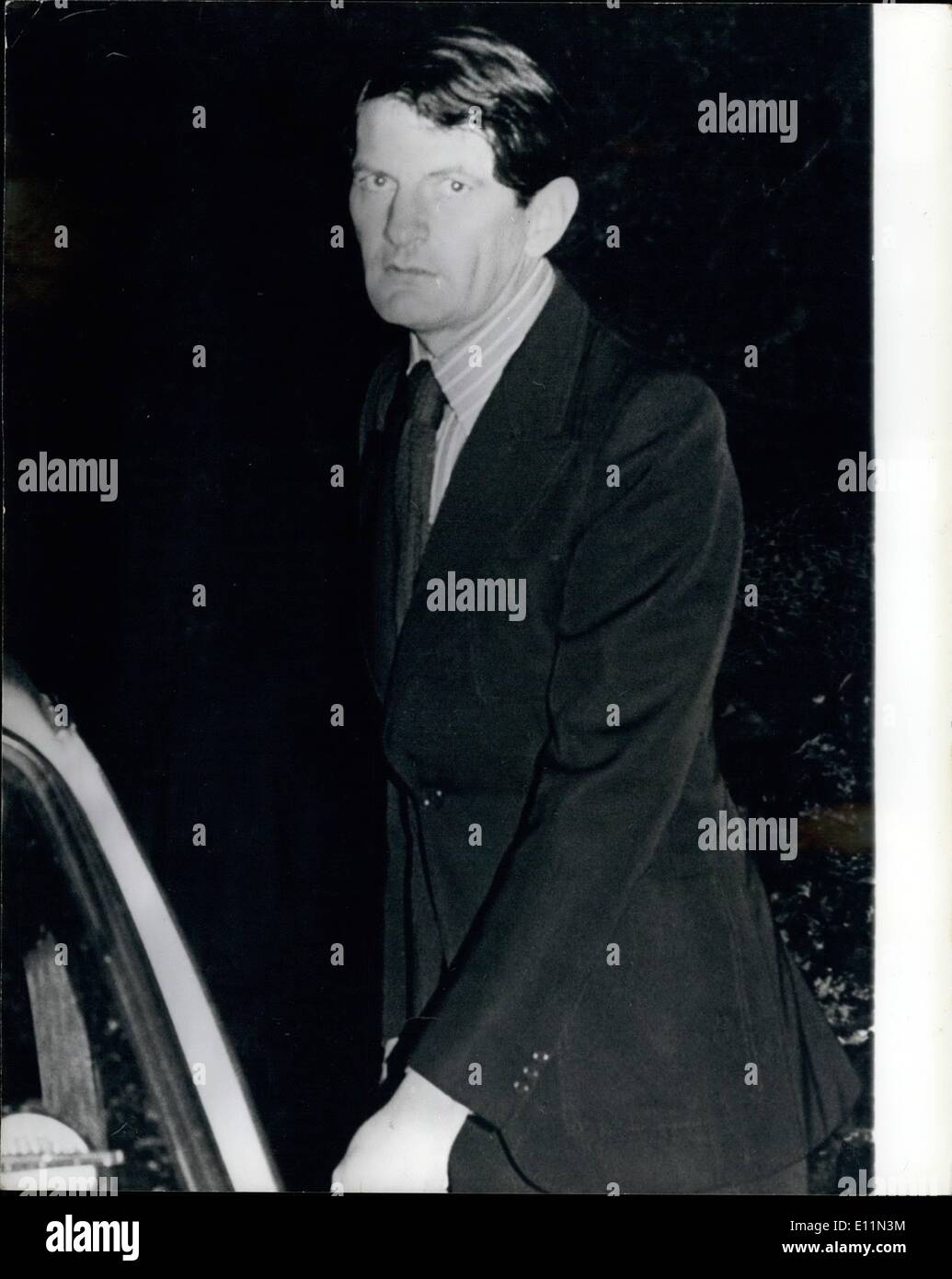 Diciembre 12, 1978 Jeremy Thorpe audiencia en Minehead La fotografía muestra Norman Scott, la