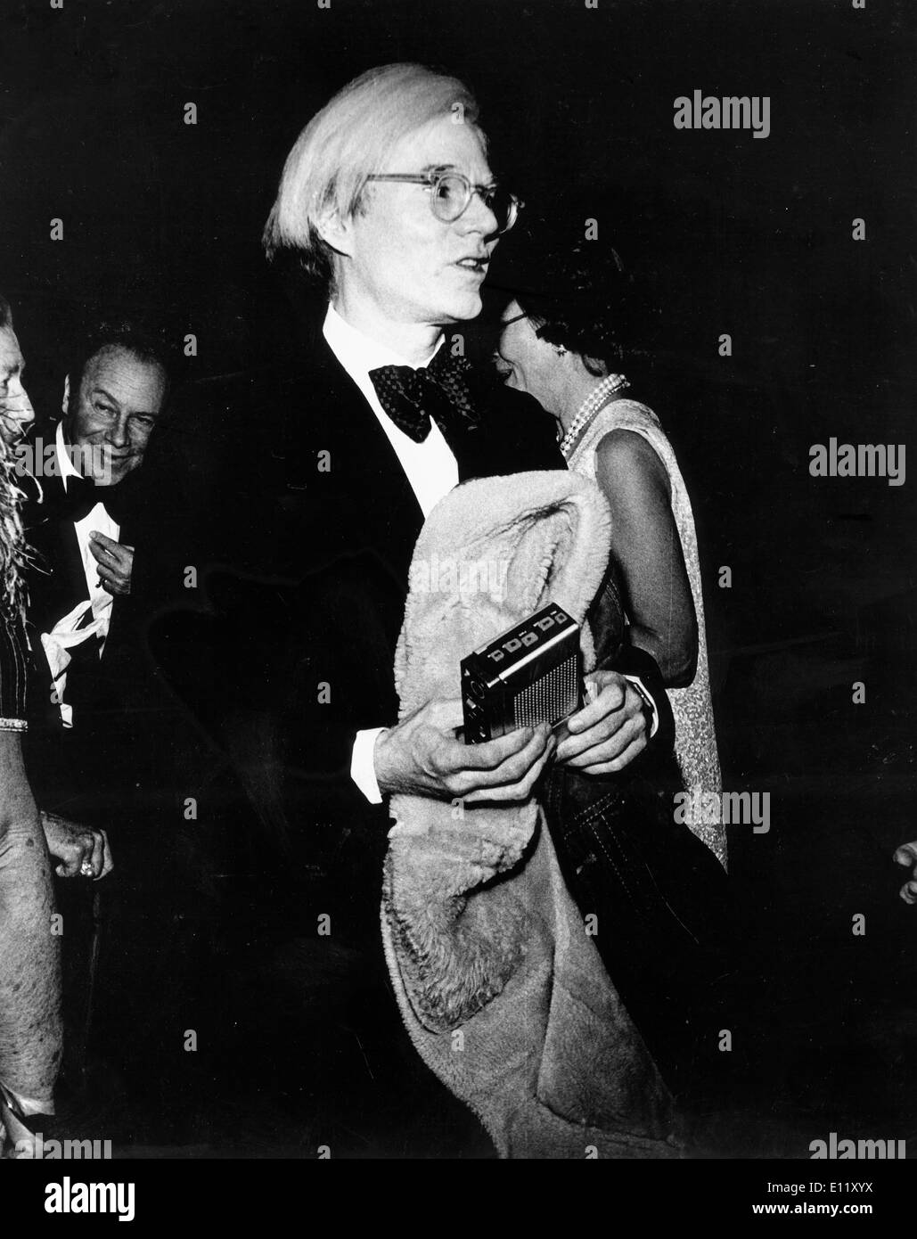 Artista Andy Warhol llega a Federal-Press-Ball Foto de stock