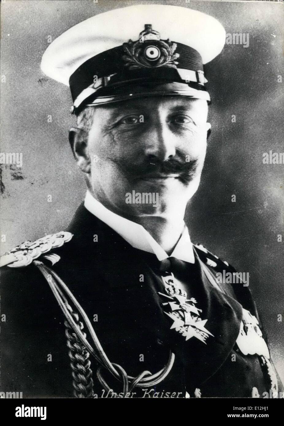 El 24 de febrero, 2012 - UBZ: Kaiser Wilhelm II. keystone Bild vom 30.11.62 Foto de stock