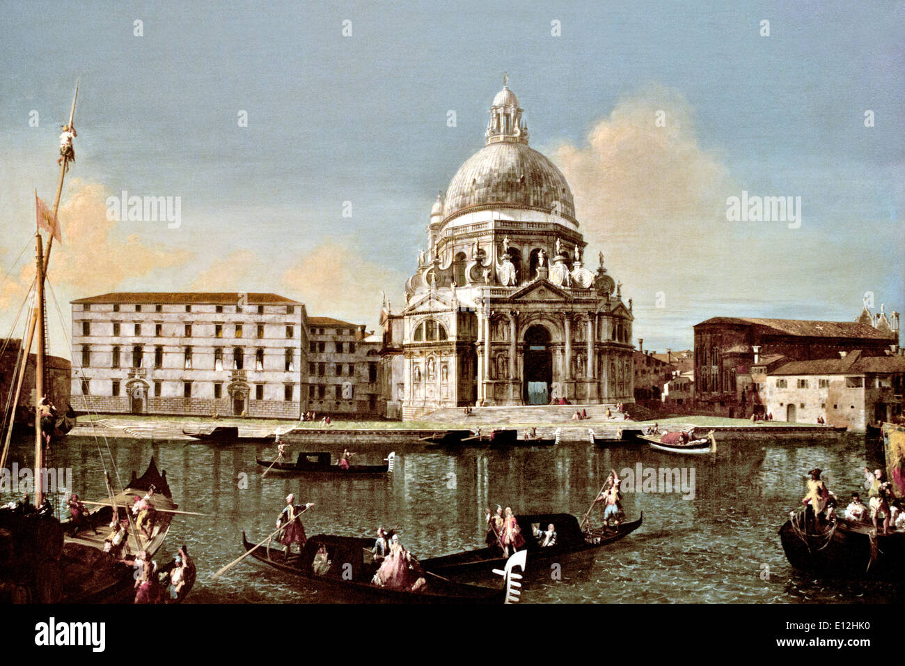 El Gran Canal con Santa Maria della Salute ca. 1738-40 Michele Marieschi Venecia Italia Italia 1710-1743 Foto de stock