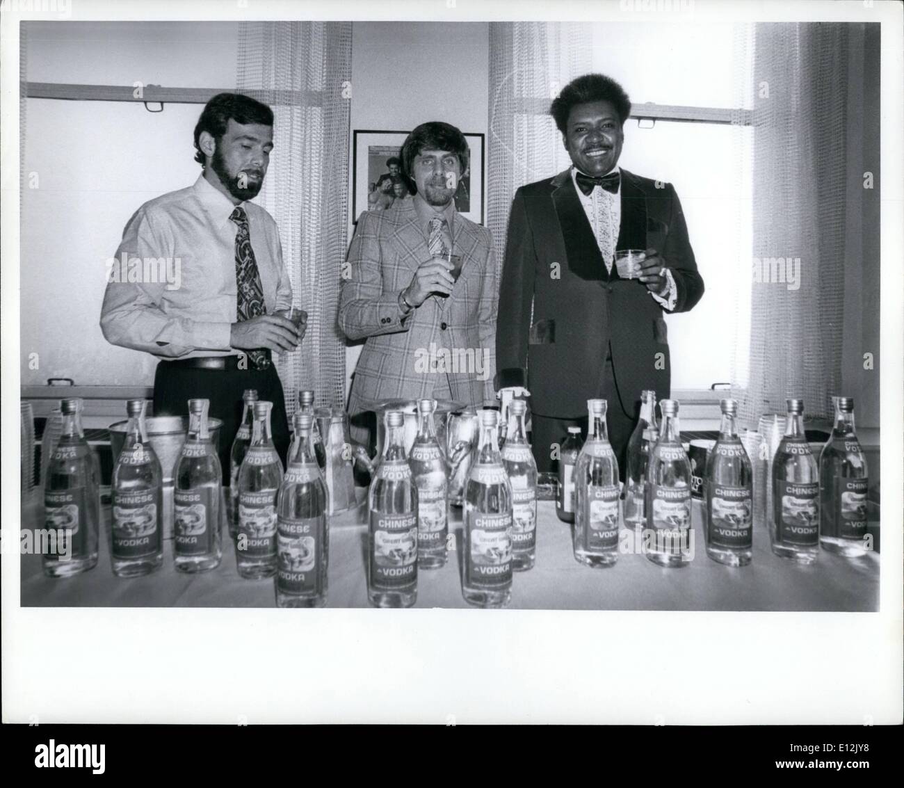 El 24 de febrero, 2012 - Don King: Promoción de vodka de la China roja. Foto de stock