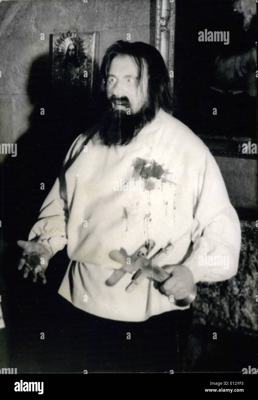 Febrero 26, 2012 - Rasputin desempeñado por Gert Froebe Foto de stock