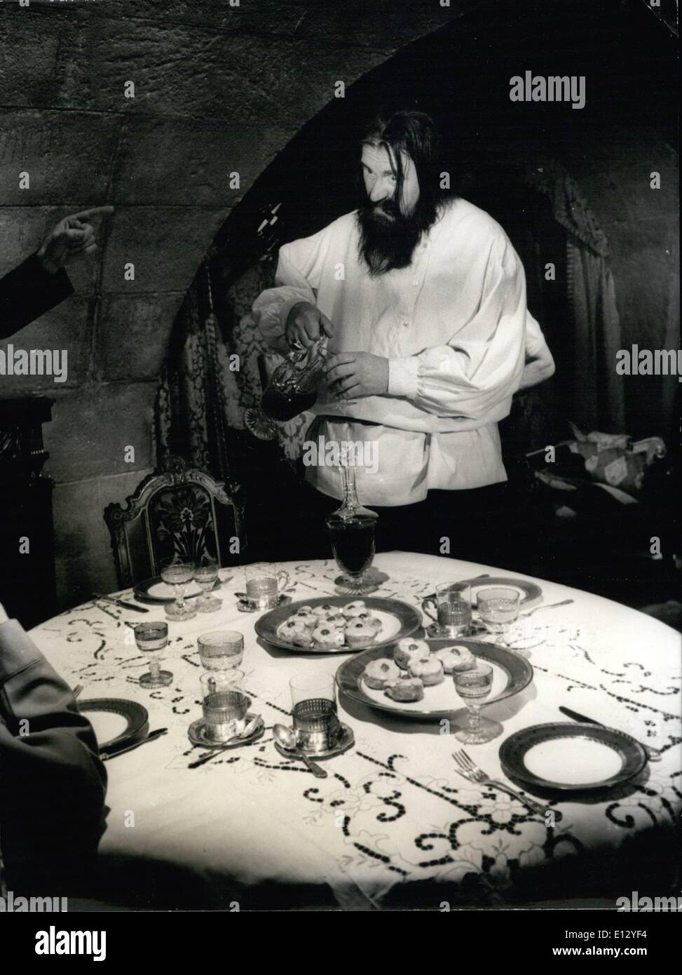 Febrero 26, 2012 - Rasputin desempeñado por Gert Froebe. Foto de stock