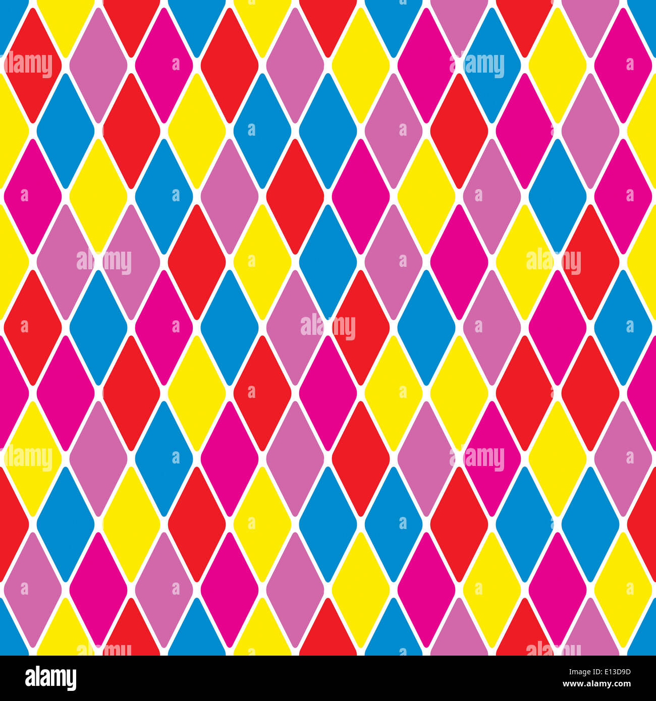 Arlequín parti-patrón sin fisuras de color 3.7. Color brillante fondo  decorativo ilustración Fotografía de stock - Alamy