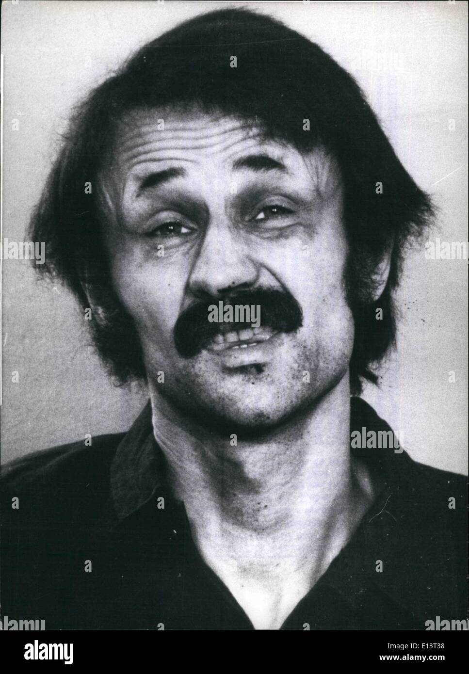 Marzo 27, 2012 - ''Raf''- miembro muere después de dos meses de huelga de hambre - : Holger Meins 33 , un miembro de la ''anarquista Raf''. Foto de stock