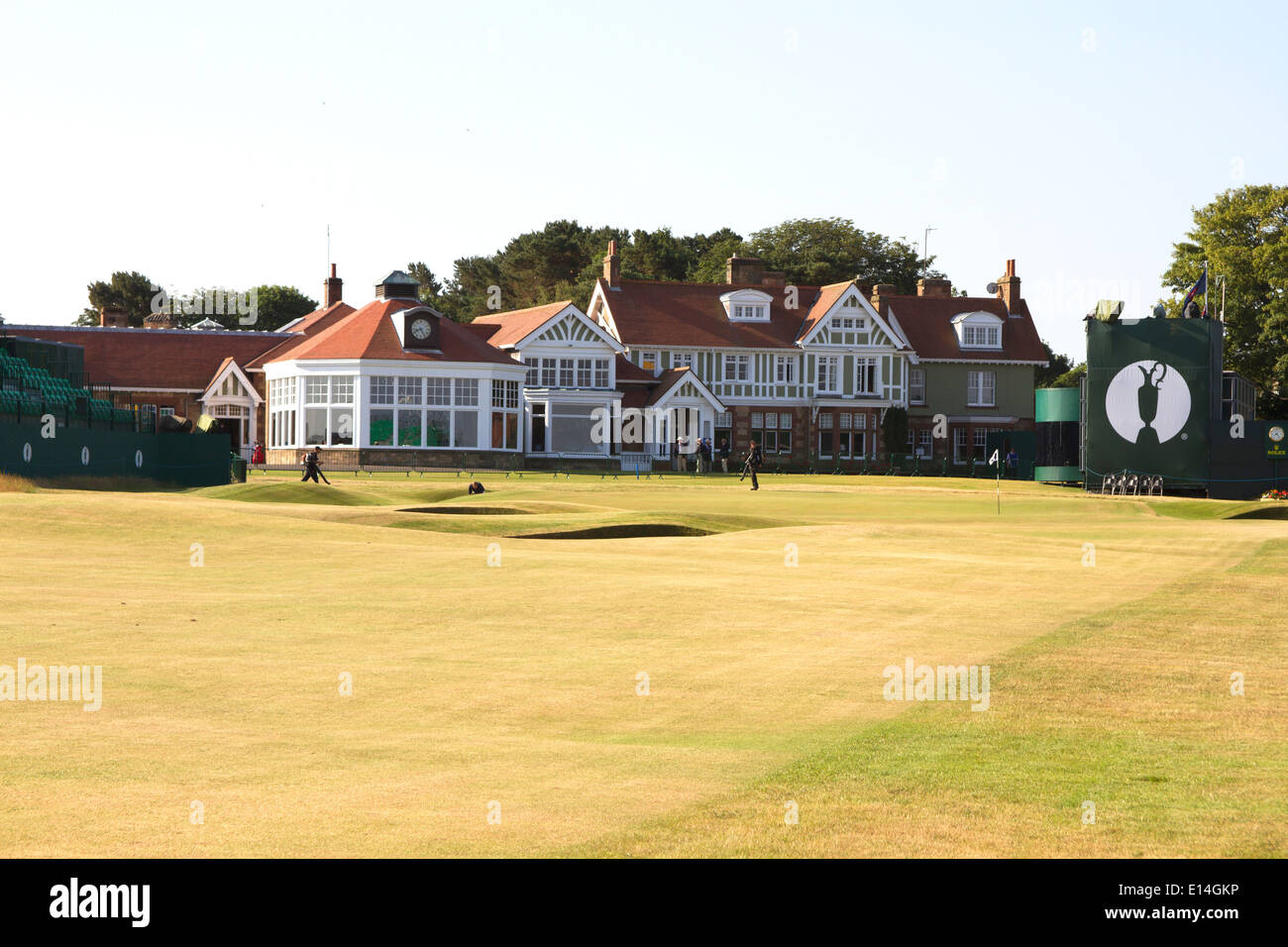 Campo de golf Muirfield durante el 2013 Open británico en Escocia Gullane Foto de stock