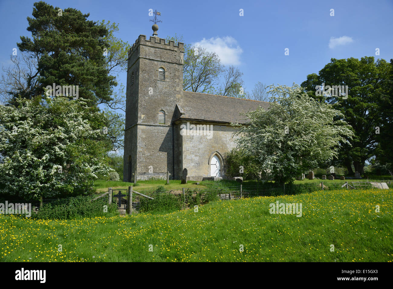 Iglesia de St Giles, Hampton Gay, Oxfordshire Foto de stock