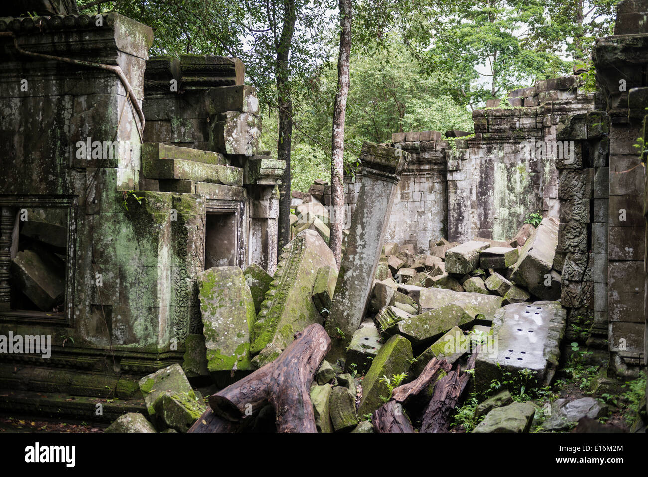 Ruinas de Beng Mealea templo de Angkor, Siem Reap, Camboya Foto de stock