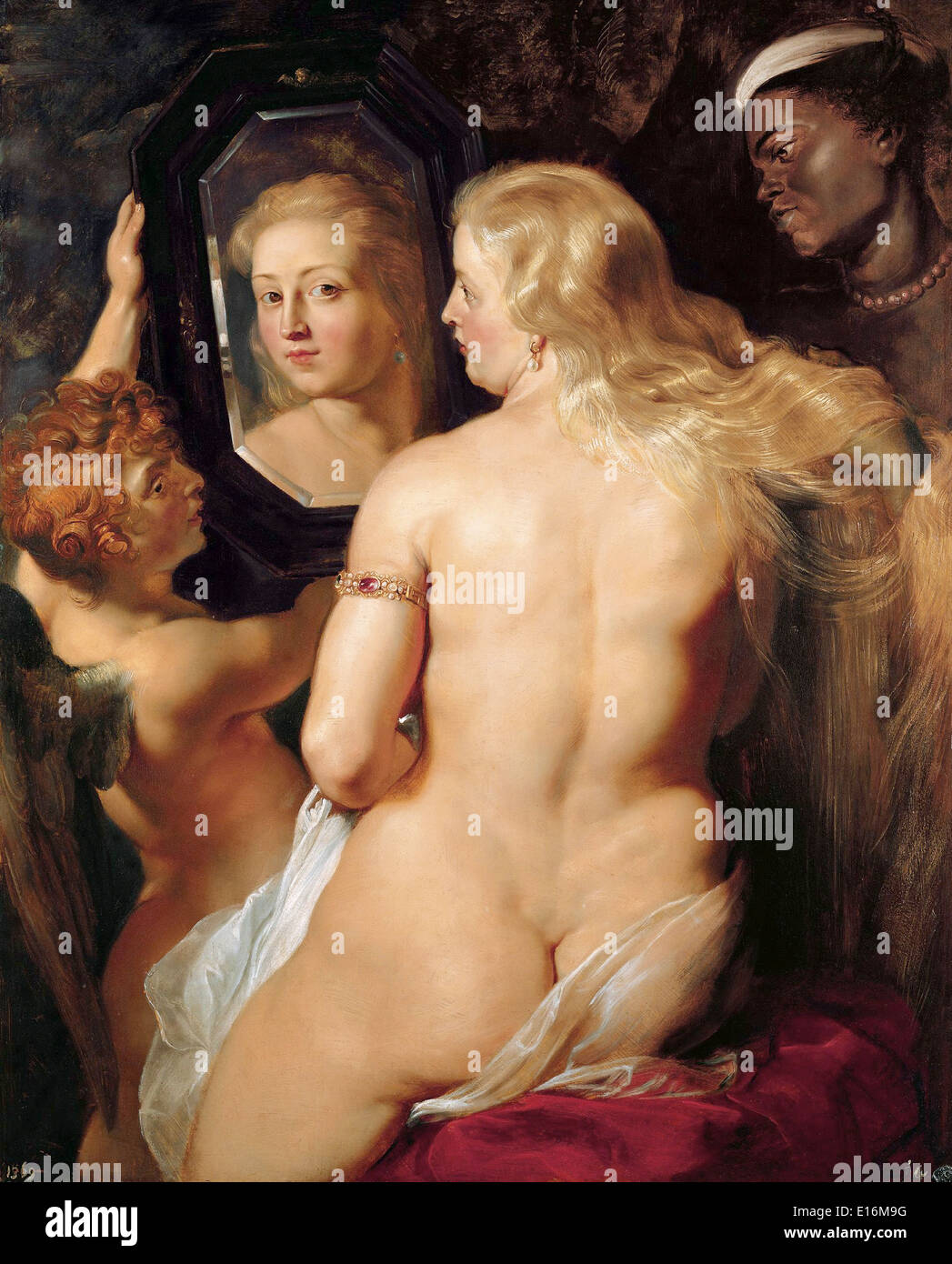 Venus en el espejo por Peter Paul Rubens, 1615 Foto de stock
