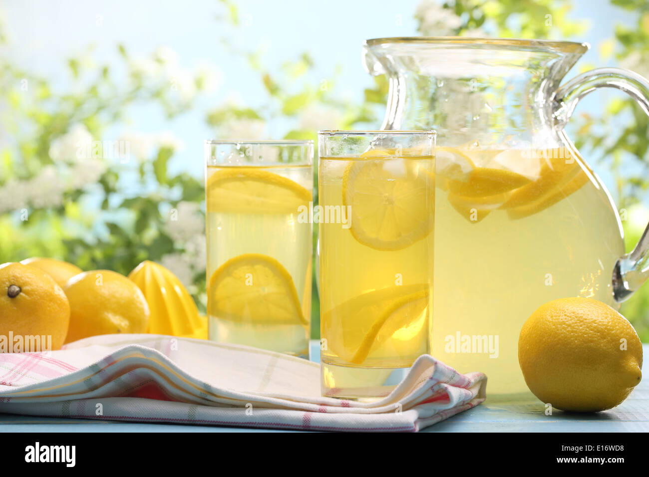 Citrus limonada,copa de verano. Foto de stock