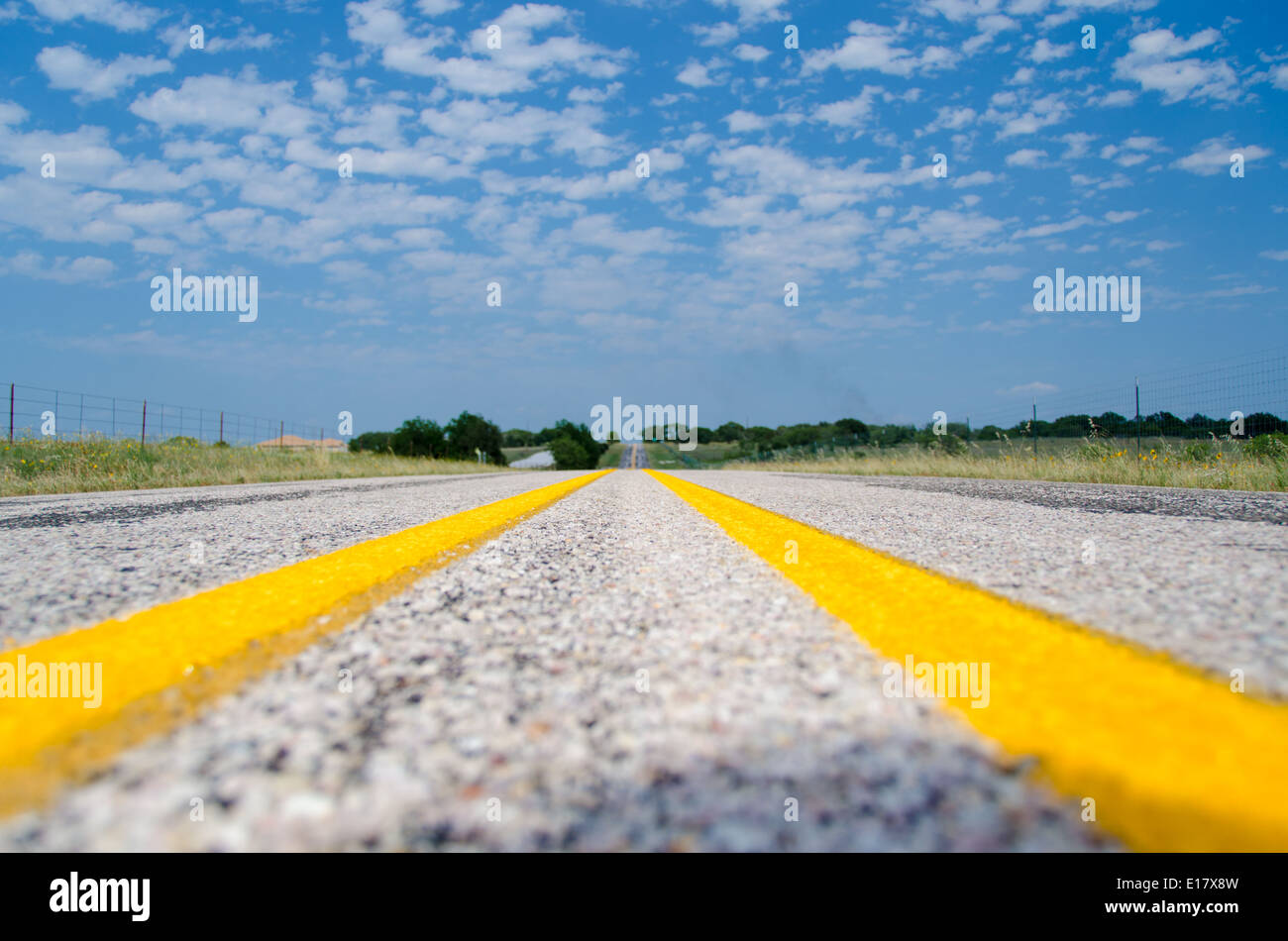 Camino Abierto Texas USA Foto de stock