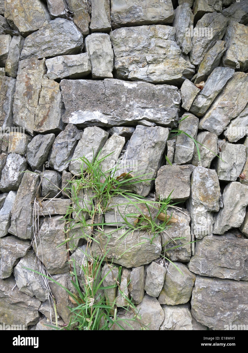 Muro de Piedra Natural textura de fondo Foto de stock