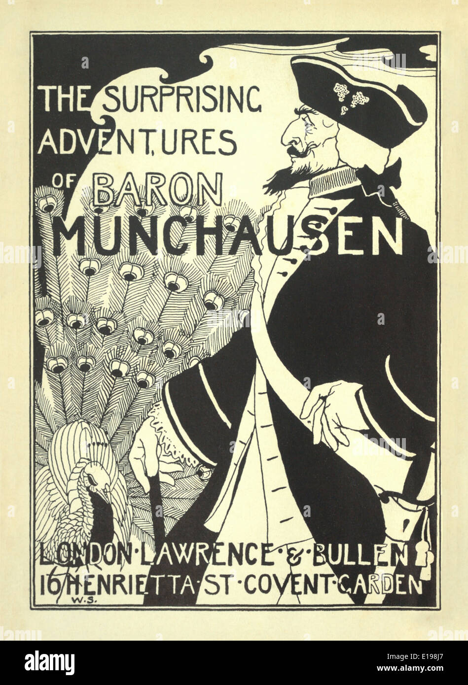 William Strang (1859-1921) Ilustración de 'las sorprendentes aventuras del barón de Munchausen" por Rudoph Raspe publicada en 1895. Foto de stock