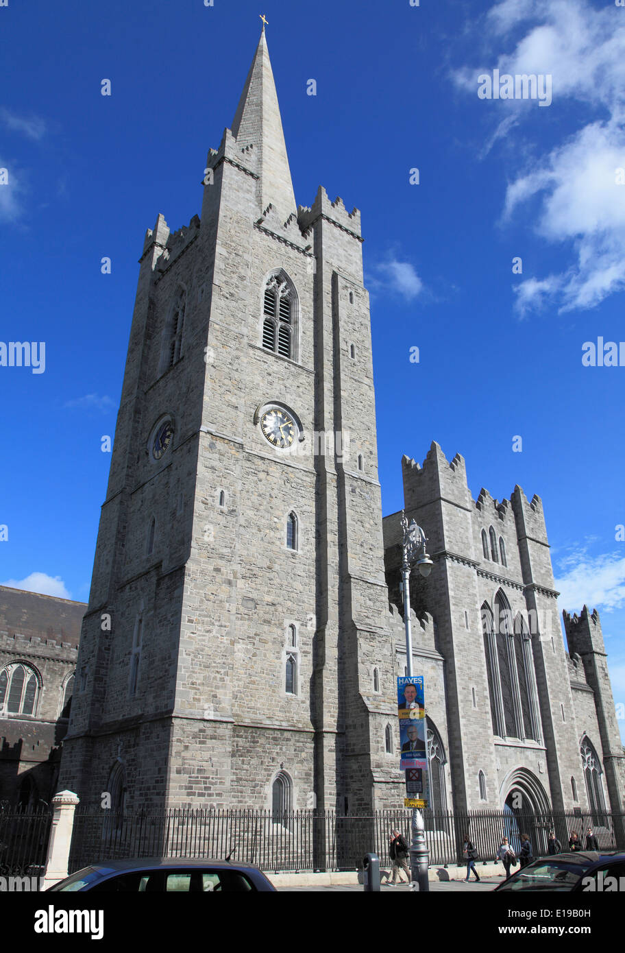 Irlanda, Dublín, la Catedral de St Patrick, Foto de stock