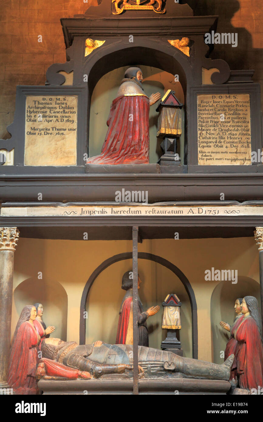 Irlanda, Dublín, la Catedral de St Patrick, interior Foto de stock