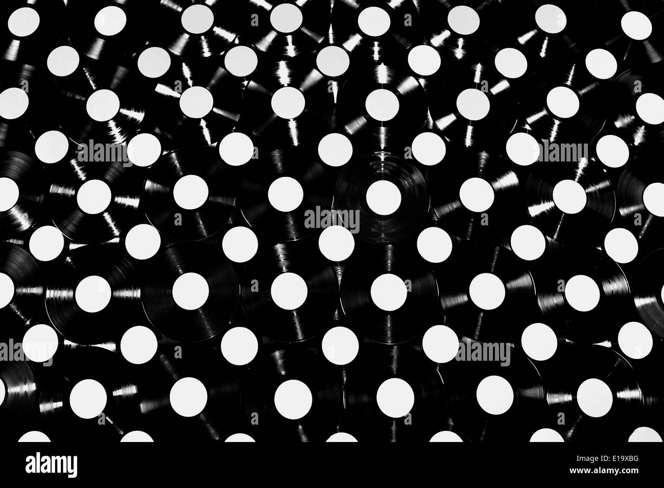 Discos de vinilo Imágenes de stock en blanco y negro - Alamy