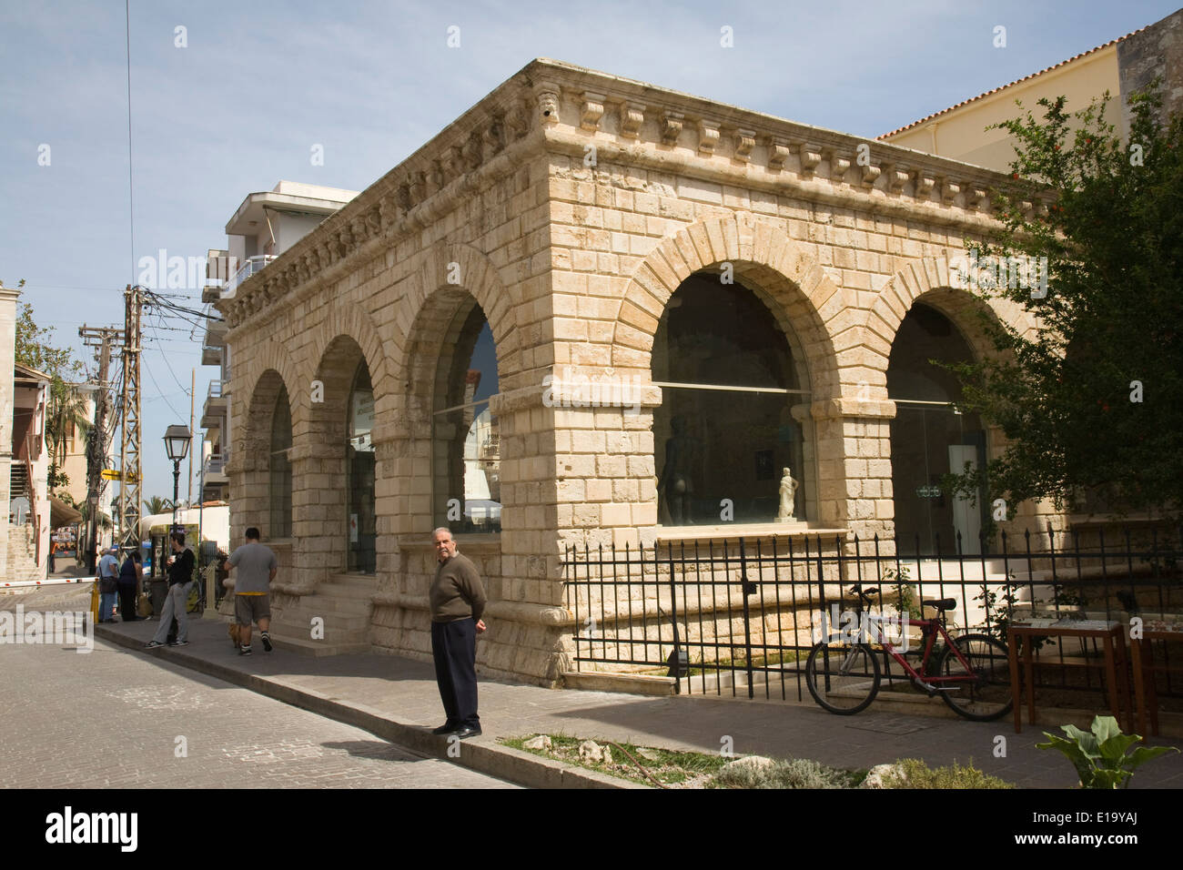 Oficina de Información del Ministerio de Cultura del museo arqueológico de Rethymnon Foto de stock