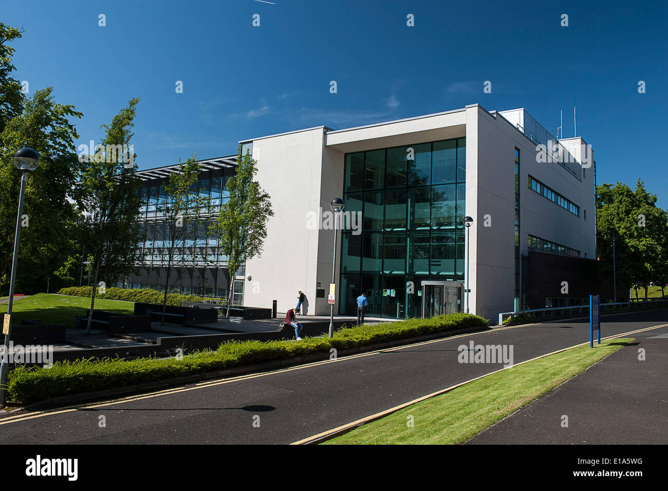 La Universidad de Ulster, Magee Campus, el edificio de la biblioteca, Derry, en Londonderry, Irlanda del Norte Foto de stock