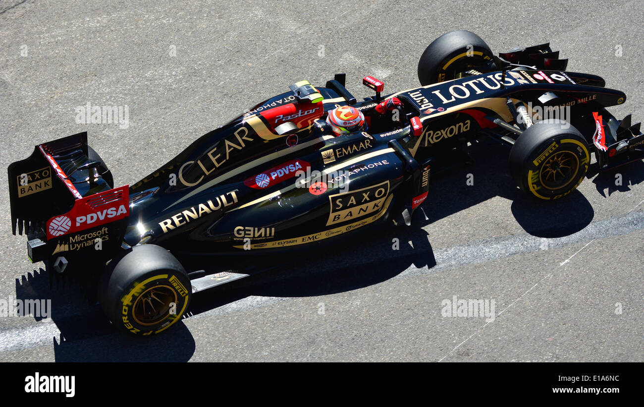 Pastor Maldanado en el Grand Prix de Mónaco 2014 Foto de stock