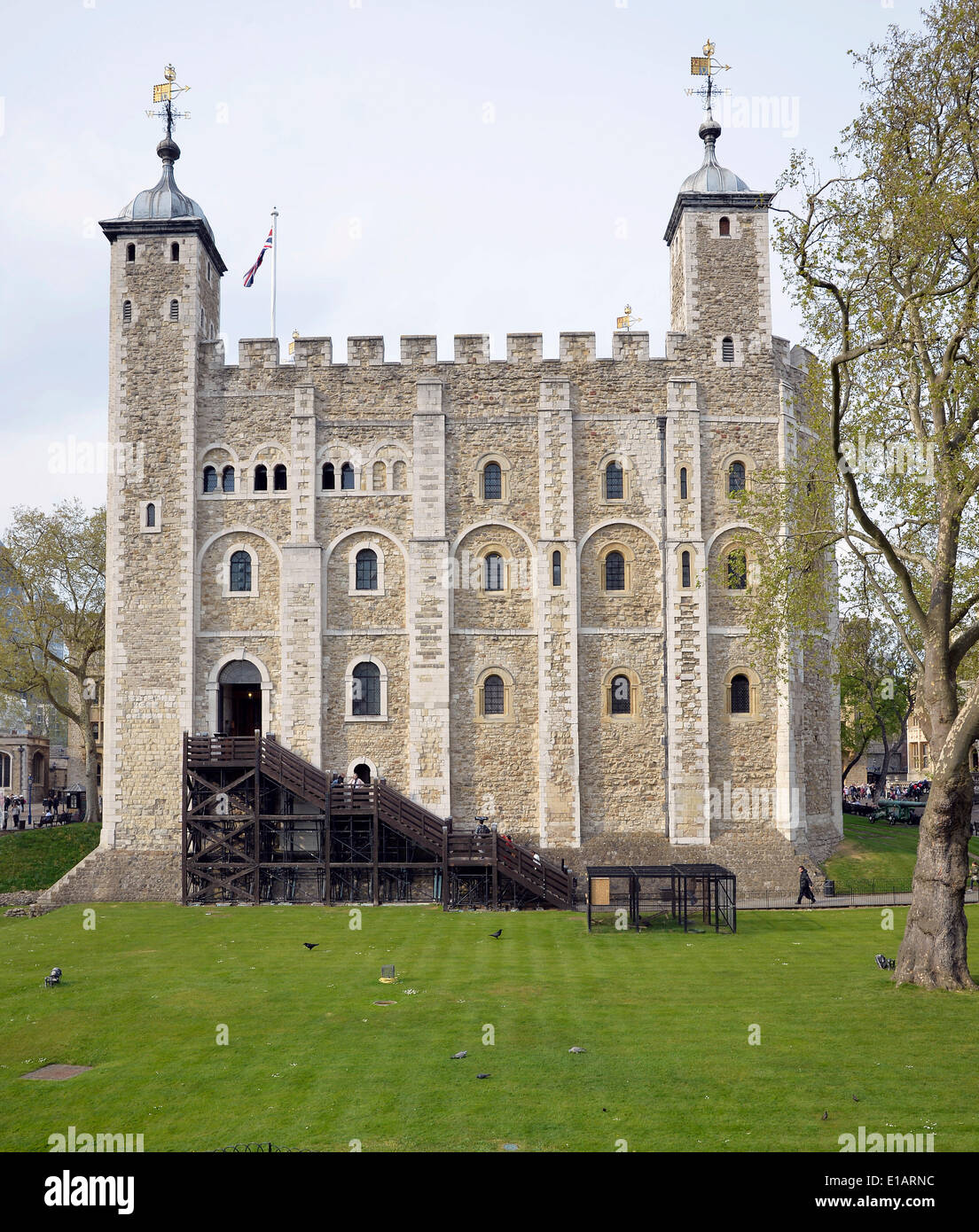 La Torre Blanca, el museo, la Torre de Londres, Sitio del Patrimonio Mundial de la UNESCO, London, England, Reino Unido Foto de stock