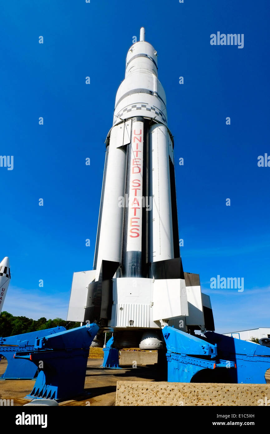 Saturno 1 modelo espacial de . y centro de cohetes de la NASA en  Huntsville Alabama al Fotografía de stock - Alamy