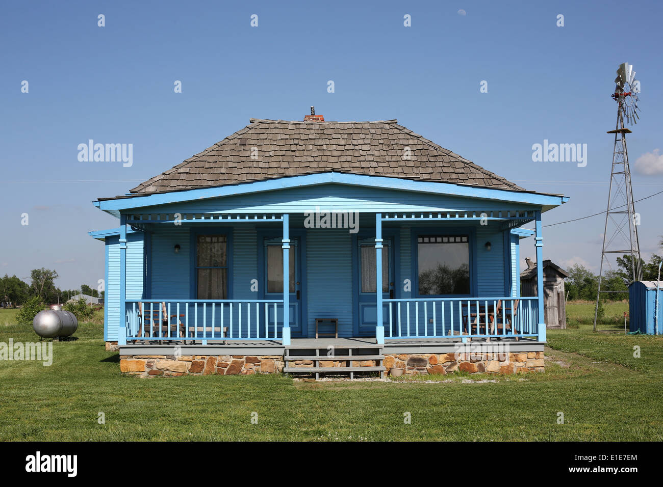 Una casa antigua informaron de haber sido habitada por la Dalton gang