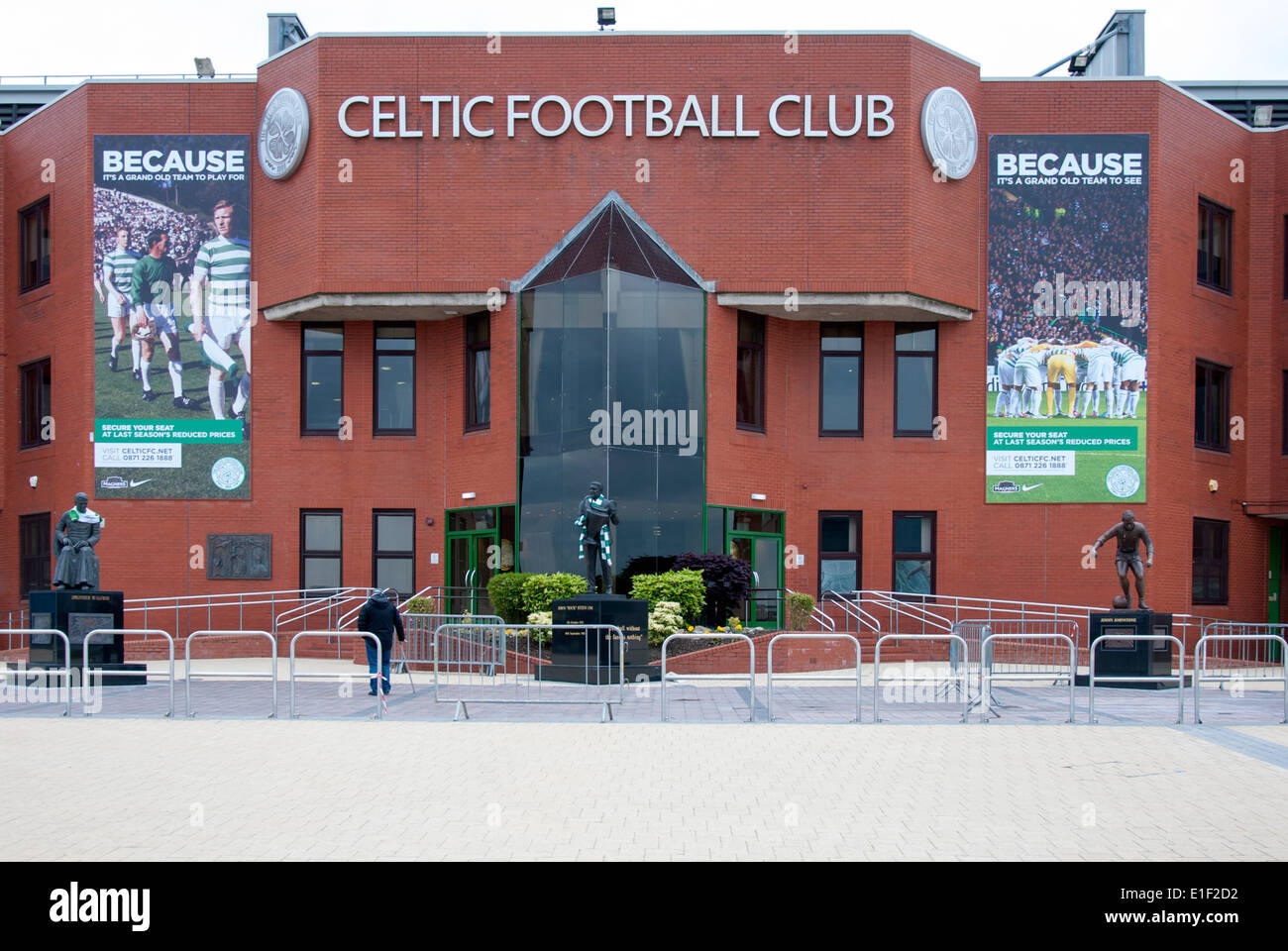 Stand principal fachada Parque Celtic Glasgow Escocia Foto de stock
