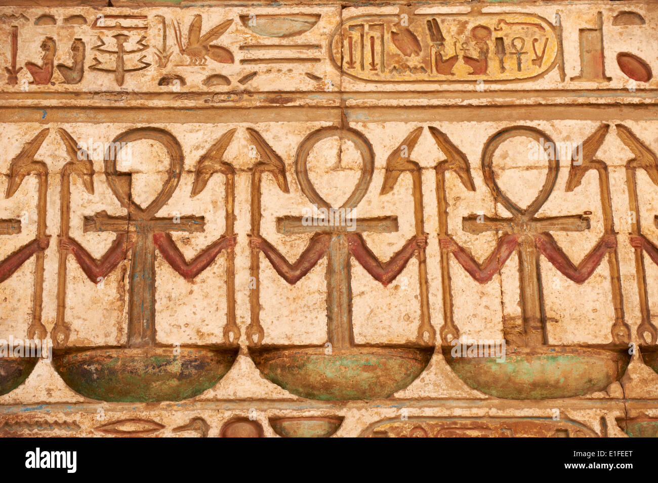 Egipto, El Valle del Nilo, Luxor, Tebas, el templo de Karnak, Sitio del Patrimonio Mundial de la UNESCO Foto de stock