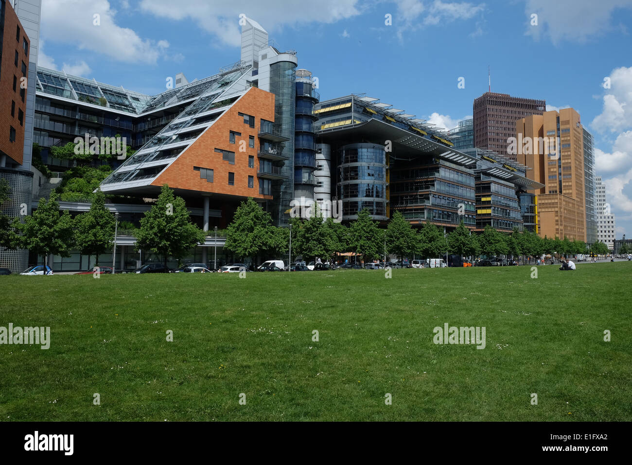 Berlin Mitte Potsdamer Platz Daimer arquitecturas de Renzo Piano, Berlín, Alemania Foto de stock