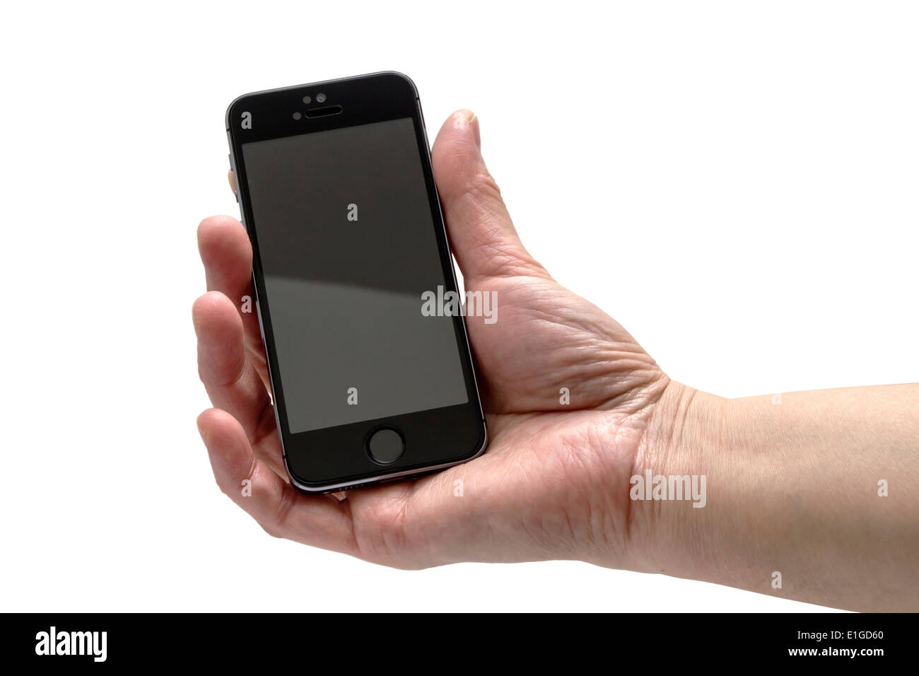 Un iPhone 5S sobre un fondo blanco, mostrando la app Whatsapp mostrar  instrucciones para iniciar una nueva sesión de chat Fotografía de stock -  Alamy