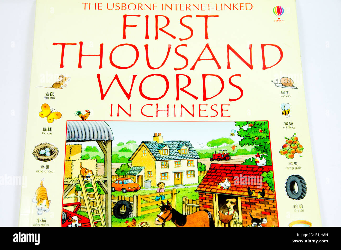 Mil palabras en primer libro chino Foto de stock