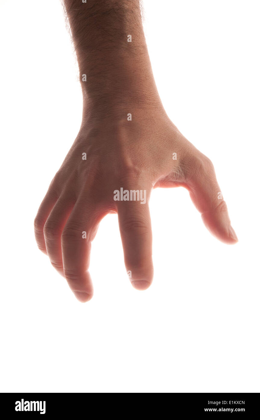 Male hand grab gesture fotografías e imágenes de alta resolución - Alamy